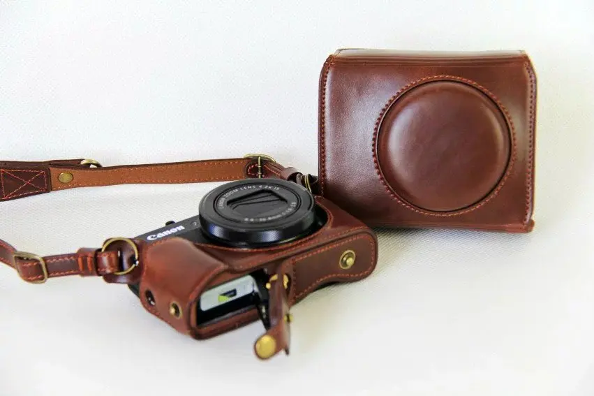 Retro Leather Camera Bag