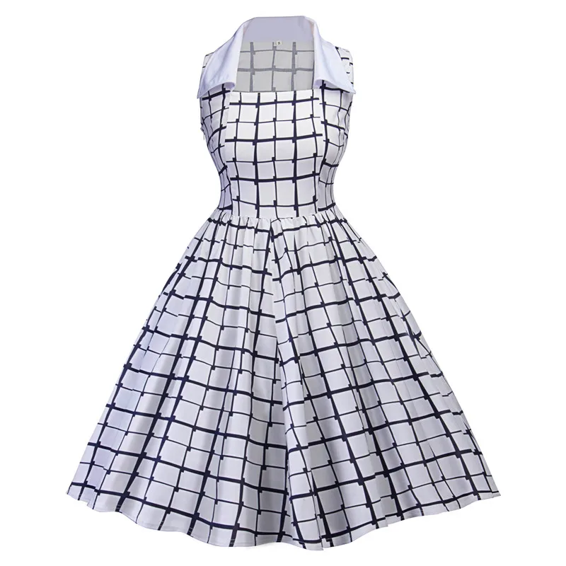 

High quality New Fashion women sleeveless Square Collar dress Slim Vintage Side zipper party tank club dresses