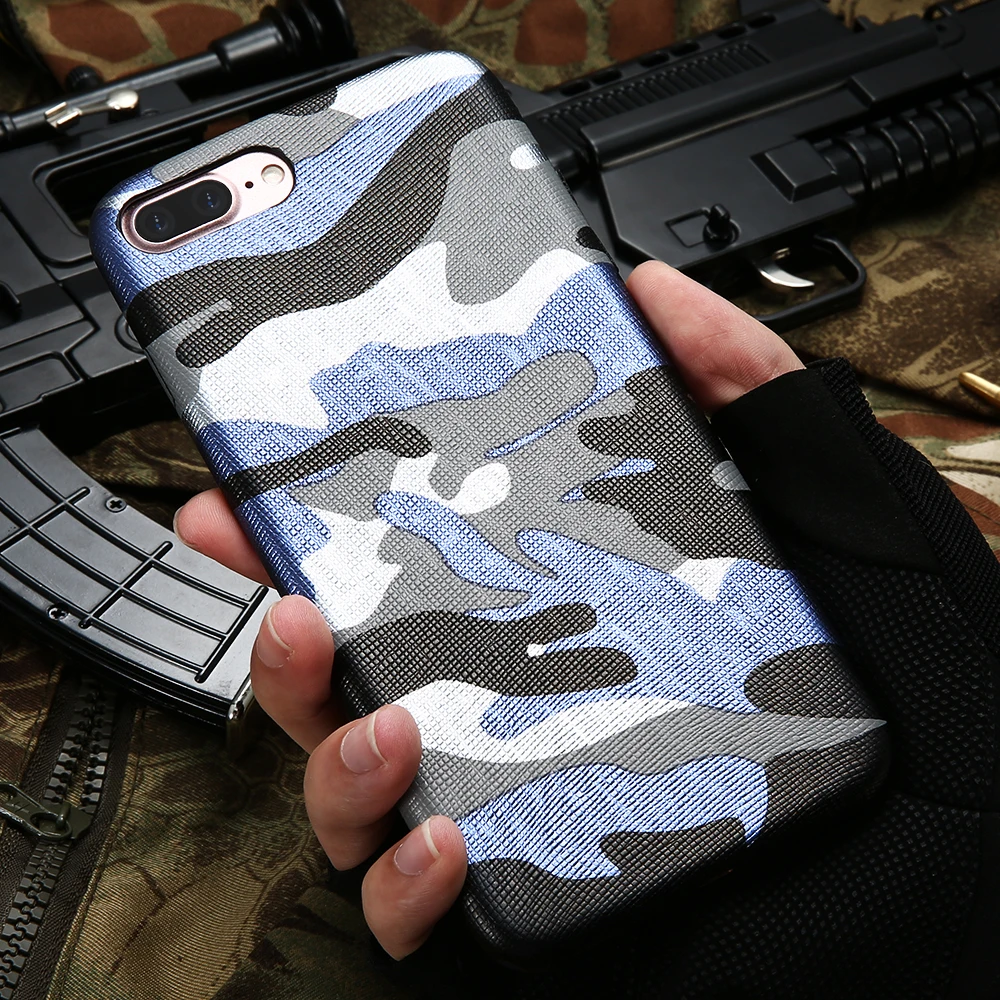 FLOVEME Armor Camouflage Army Case For iPhone X 6 6S 7 Plus 5S 5 SE 8