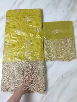 

2019 New Settings Guinea Brocade Fabric,High Quality Bazin Riche 5+2 Yard/pc,Senegal Garment Tissu Africa Traditional Cloth