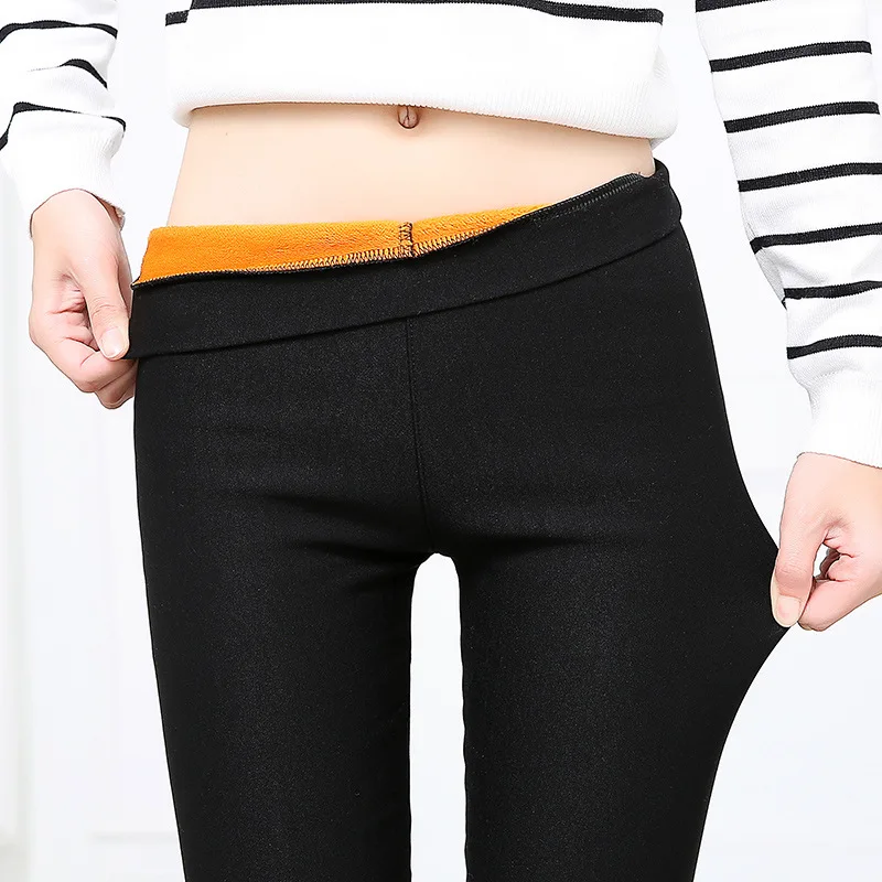 2019 new autumn winter women's pants velvet thickening