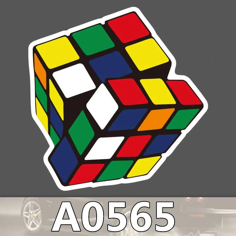 

Doinbby A0565 Cube Car Styling Waterproof Sticker for Cars Laptop Luggage Skateboard Graffiti Cartoon Notebook Stickers