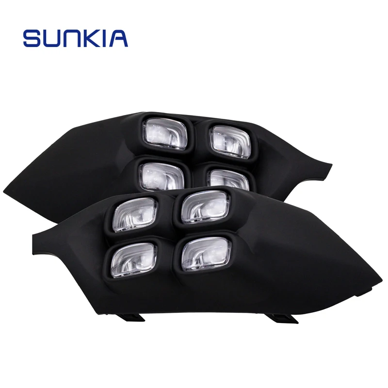 SUNKIA 2 шт./пара DRL Дневной светильник Автомобильные светодиодные противотуманные