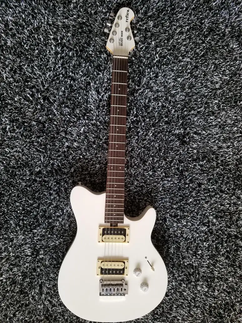 

Bigsale In Stock Good Quality Musicman 6 strings Electric guitar White Color Free Shipping