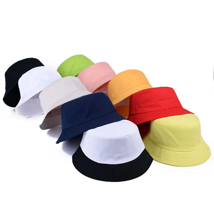 Ифэй солнцезащитный крем Для мужчин Для женщин ведро шляпа шапки лето-осень одноцветное Цвет Рыбак Панама высокого Качественный хлопок простой Шапки