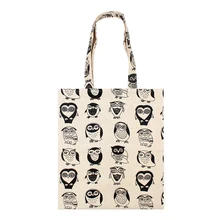 8 шт./партия, Женская холщовая хозяйственная сумка, эко складная печать, сумка-тоут, складная Женская Повседневная вместительная сумка