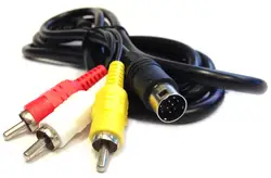 Высокое качество Новый кабель для Sega Mega Drive 2 и 3 для Genesis 2 Стерео AV ТВ видео кабель Lead rf Замена