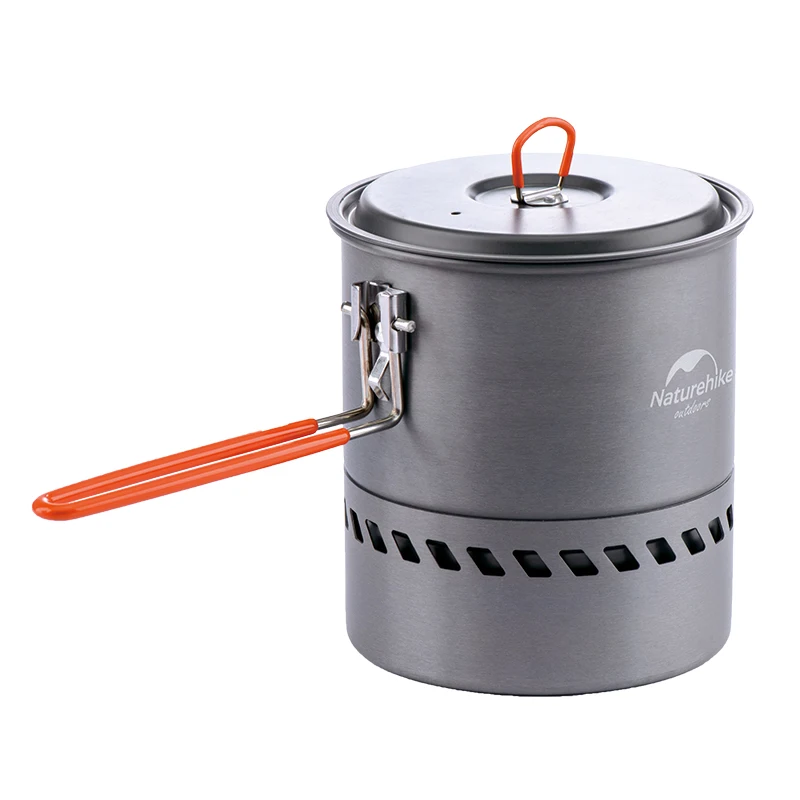 Naturehike 1.5L тепловой чайник с теплообменником кемпинг складной суп горшок для пикника кухонная посуда наружная чаша и ложка NH15T216-G