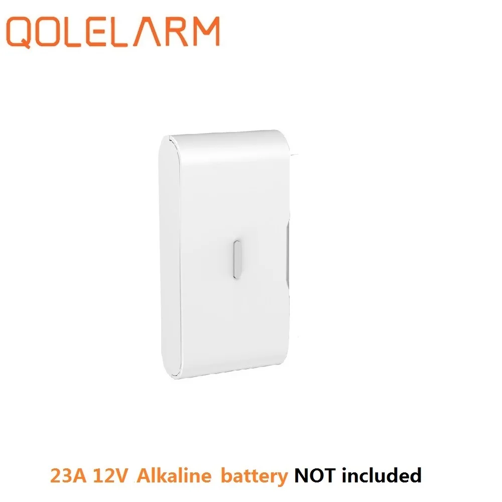 Qolelarm, анти вор,, 433 МГц, беспроводной вибродетектор для домашней безопасности, разбитое стекло, датчик сигнализации для дверей, окон, с кнопкой SOS - Цвет: 1 pc(no battery)