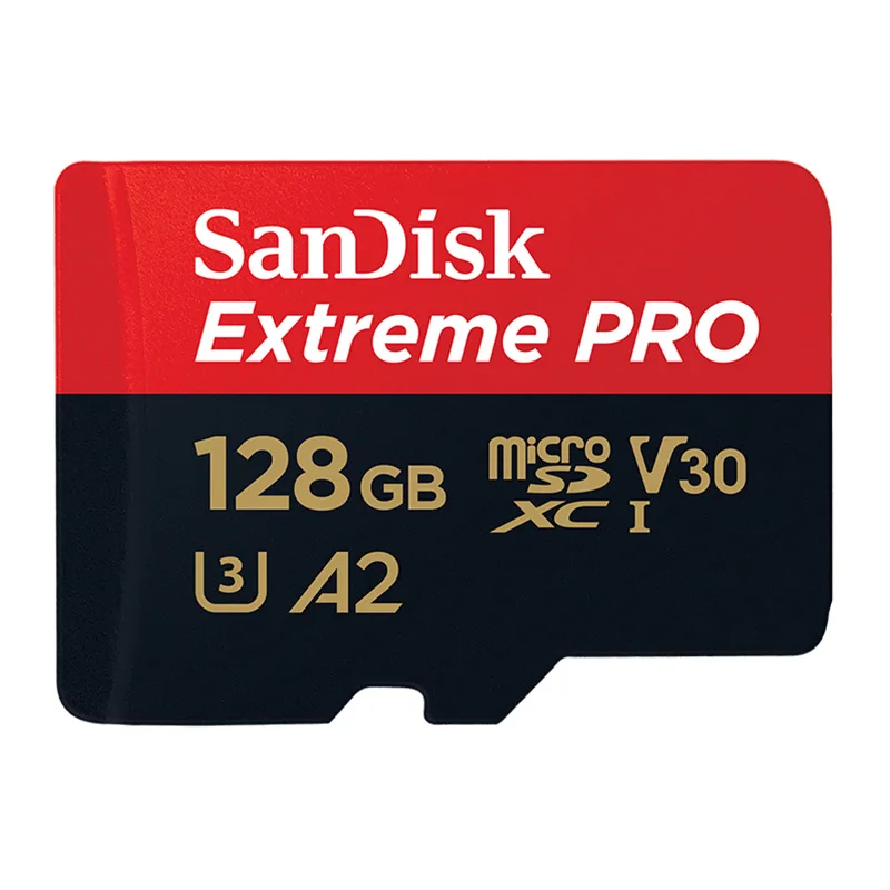 Карта памяти SanDisk Microsd 128 Гб 64 Гб U1/U3 C10 UHS-I A1/A2 V30 SDXC 32 ГБ 16 ГБ TF карта 200 ГБ 256 ГБ 4K Full HD для мобильных устройств/камер - Емкость: ExtrePro-128GB-170MB