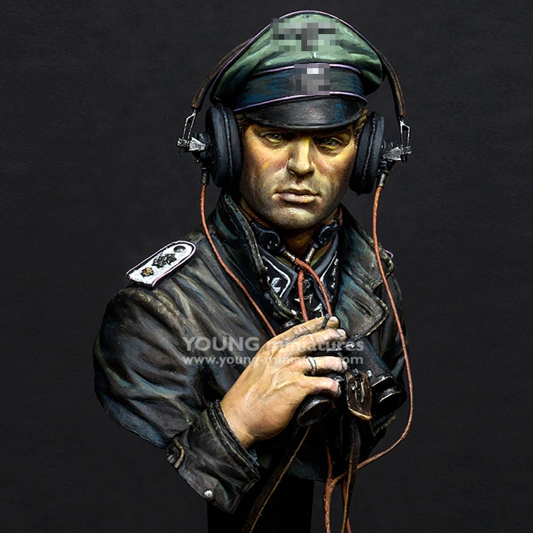 

1/10 Commander Normandie 1944, Resin Model Bust GK, World War II military theme, Unassembled and unpainted kit