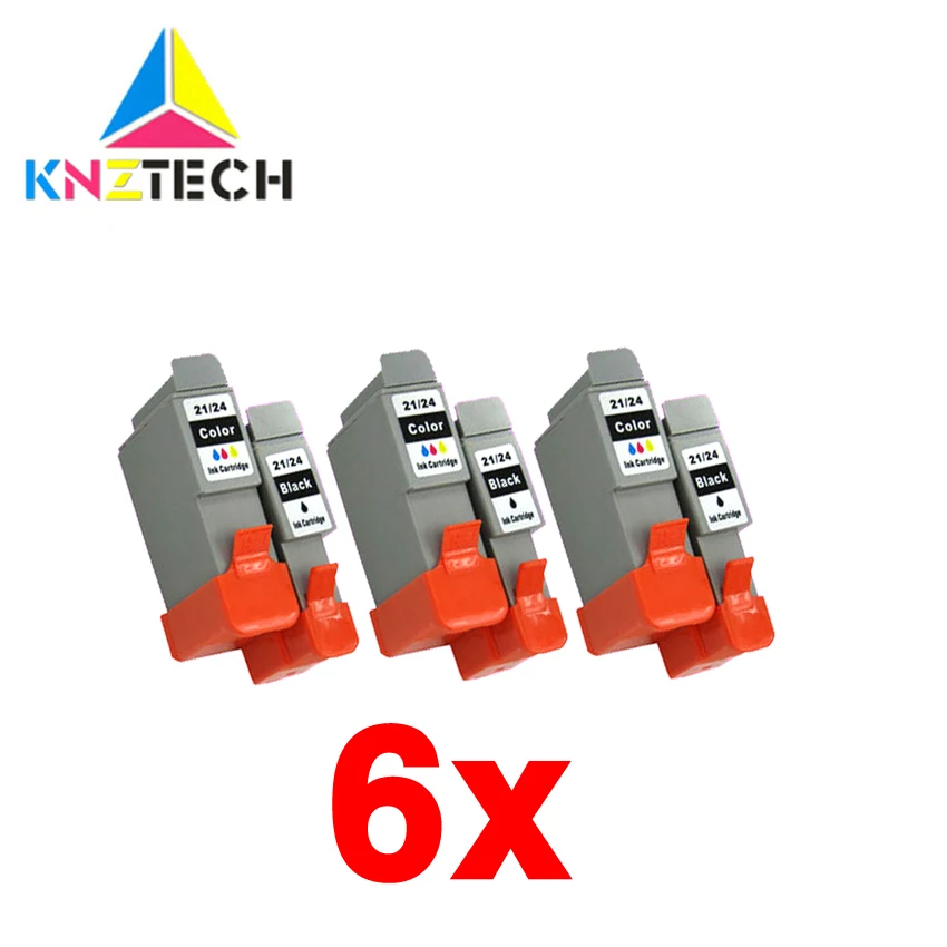 

3set/6pcs for BCI-21 BCI-24 ink cartridge compatible for BCI21 BCI24 IP1000 IP1500 IP2000 MP110 i250 i255 i320 B180C