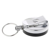 Retractable Rope Keychain Portable Camping Anti Lost Key Ring Safety Buckle