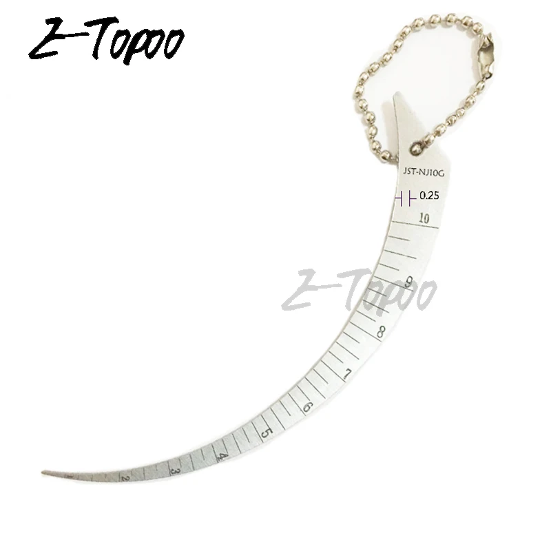 

1-10mm Steel Taper Gauge Aperture Scale Wedge Feeler Double-sided Scale Gap Ruler Measuring Tools