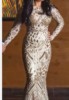 

High Quality Nigerian Lace Fabrics With Sequins African Lace Fabric Embroidered Tulle Mesh Lace Fabric ALC-JL1069