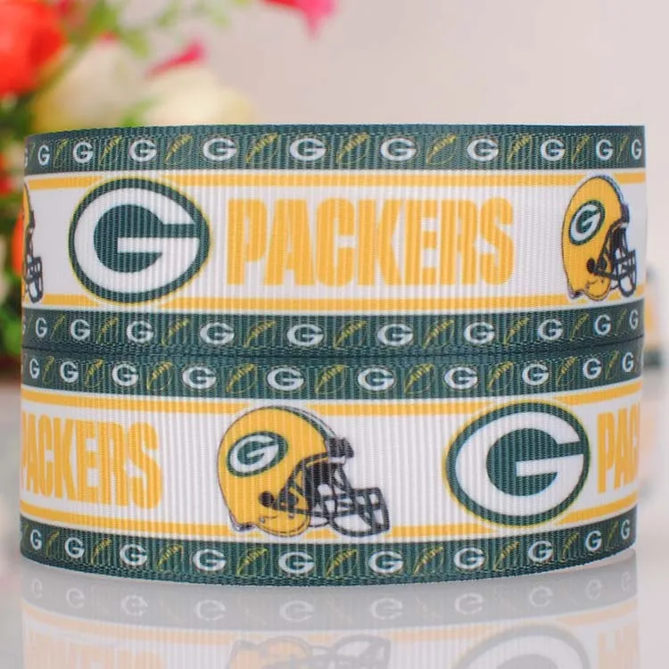 

50 yards 7/8 " 22 mm baseball team print grosgrain ribbon tape DIY handmade hairbow ribbon free shipping