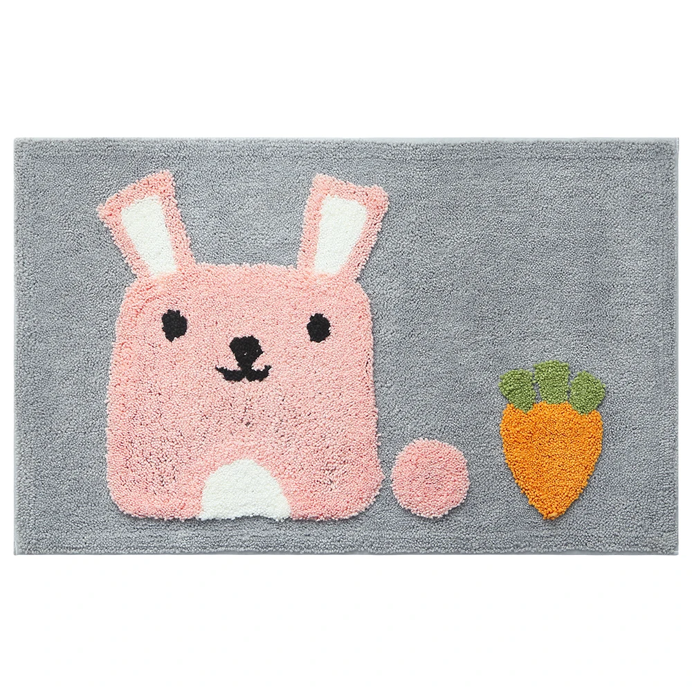 Cartoon Thickness Mat Soft Anti-slip Rug Double-layer Design Tight Edge Skin Friendly Carpet for Bathroom Bedroom Entrance Use Cartoon Thickness Mat Soft Anti-slip Rug Double-layer Design Tight Edge Skin Friendly Carpet for Bathroom Bedroom Entrance Use