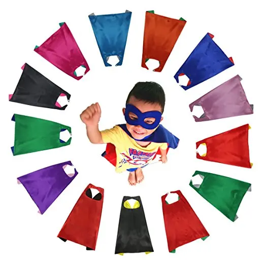 

Super hero cloak mask Birthday party boys and girls cloakNew arrival: DIY capes with masks