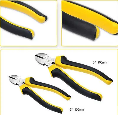 

8"/200mm European type Diagonal Cutting Plier with Double Color PVC Handle