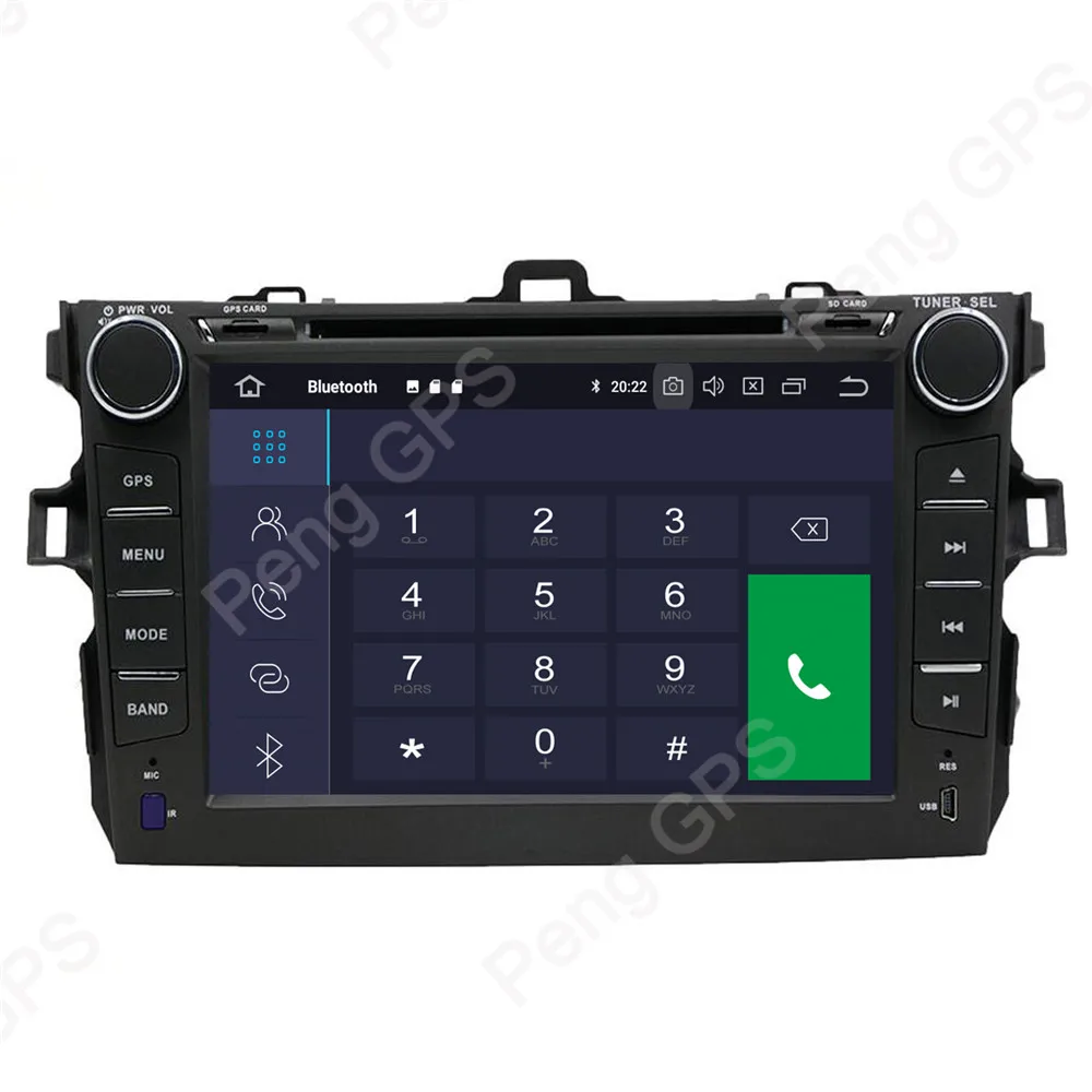 Cheap 4G+32G Octa Core 2 Din Stereo Android 9.0 Car Radio for Toyota corolla 2007-2013 GPS Navigation CD DVD Player Bluetooth Headunit 3