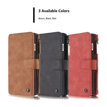 

sFor Apple iPhone 6 6S Case Luxury leather craft phone Cover Detachable 2-in-1 Wallet Magnet Flip Stent Card slot for iphone 6 S