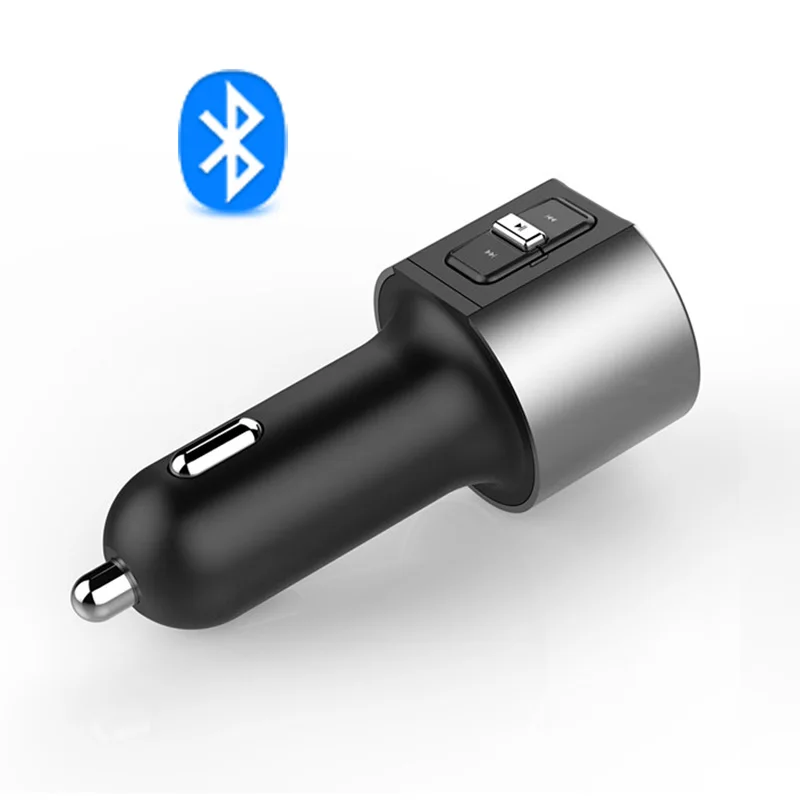 2 USB Car Charger 5V 3.4A Wireless Bluetooth Car Kit Hands Free Phone