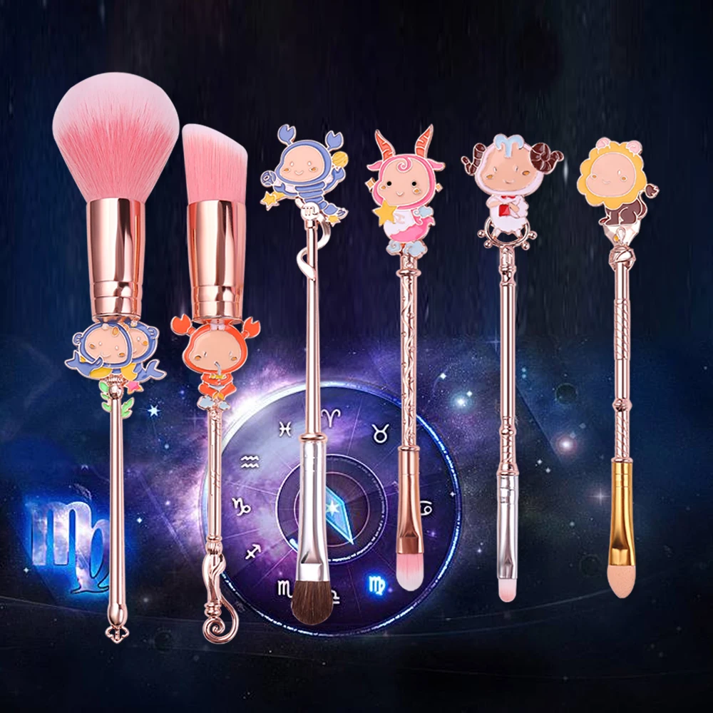 

Newest Makeup Brushes Set Twelve Constellation Series Professional Eyeshadow Blush Cosmetic Tools Brush Women's Pincel Maquiagem