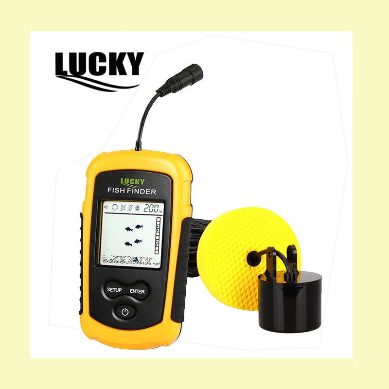 Localizador de Peixe para o Barco Barco de Pesca Acessórios de Pesca Sonda de Profundidade com Fio Sorte de Pesca Pesca no Gelo Finder Portátil Sonar Fishfinder Sensor Ff1108 1 9 portátil pesca no gelo acessórios sonar sensor