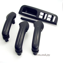 OEM Black 5Pcs Interior Door Grab Handle Cover Switch Bezel For VW Jetta Golf MK4 1J0 867 171A 1J4 867 179A 1J0 867 172A