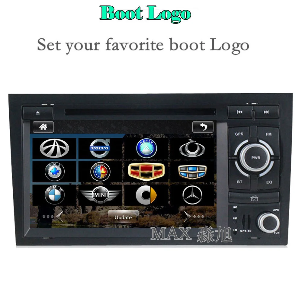 Clearance MAX 2 din Car Radio GPS Navigation System For Audi A4 B6 B7 S4 2002-2007 Bluetooth Call/Music Free Map swc 4