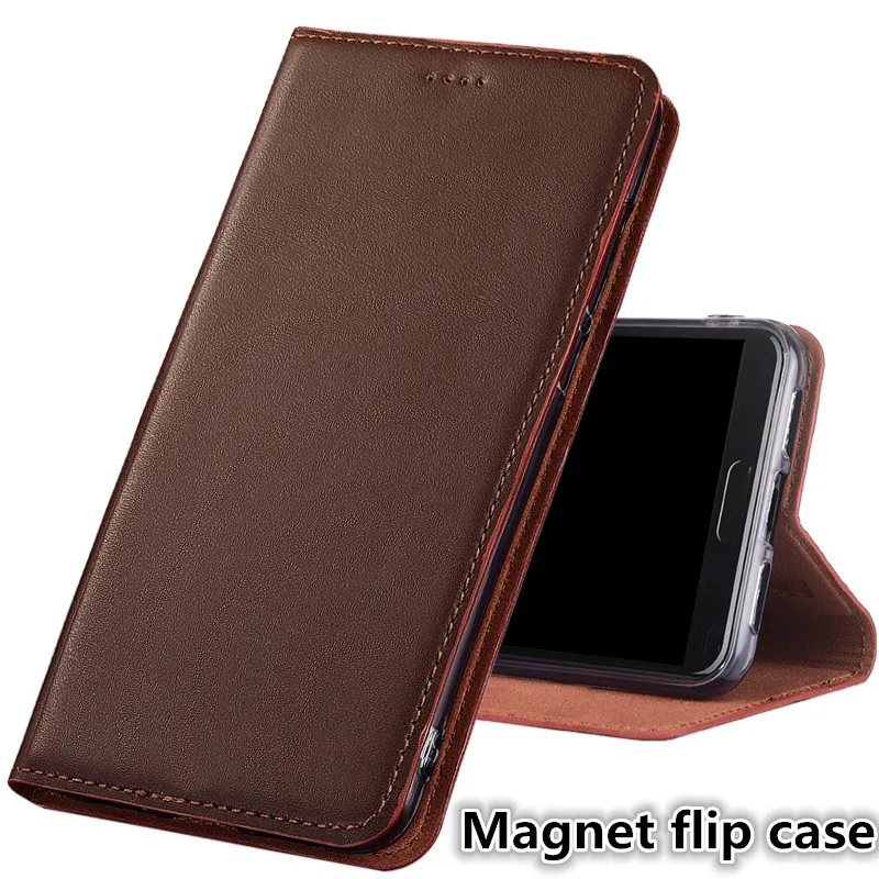 

JC02 Genuine Leather Magnet Flip Case For HTC U Play(5.2') Phone Case For HTC U Play Phone Bag With Kickstand