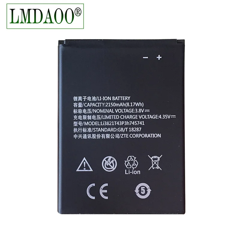 

New 3.8V 2150mAh Li3821T43P3h745741 Battery For ZTE Blade L5 Plus mobile phone