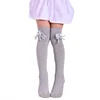 Artículo caliente Para niños, hasta la rodilla calcetines para niñas niños de 3 a 12 años Niña bebé Meias nudo lazo algodón estilo princesa Calcetines largos Calcetines 3VlVMkAG
