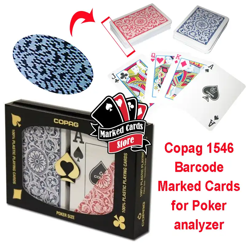 10 デッキ不可視インクバーコードポーカー 1546 ポーカーサイズのプラスチックトランプポーカーアナライザシステムマジックポーカーセット Playing Cards Aliexpress