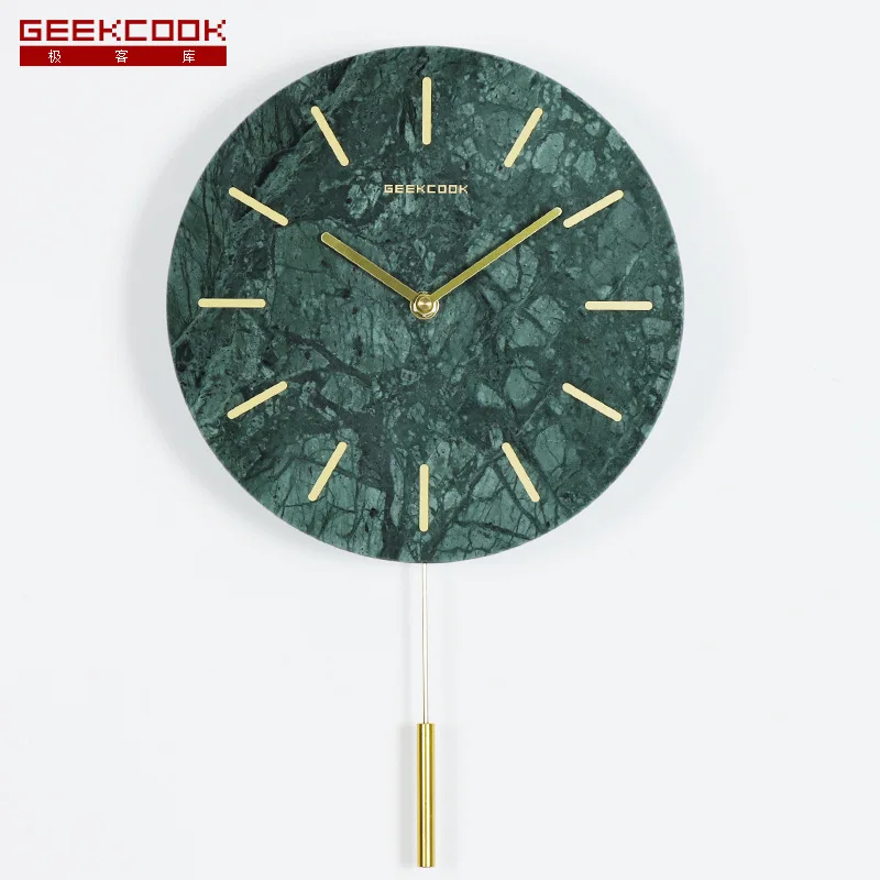 

Nordic Marble Wall Clock: Dream Dali Modern Minimalist Home Accessories Silent Clock Wall Clocks Home Decor