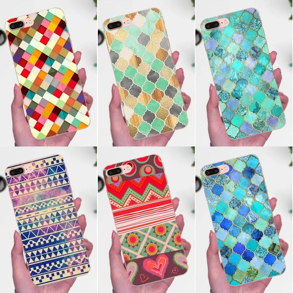 

Charcoal Mint Wood And Gold Moroccan For Apple iPhone 4 4S 5 5C 5S SE 6 6S 7 8 Plus X XS Max XR Soft TPU Coque Case