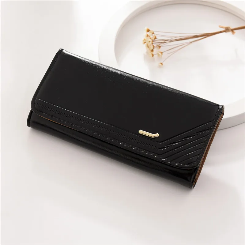 

Woman's wallet long Purses lady Fashion Coin Purse Card Holder Female High Quality Clutch Money Bag PU Leather Buckle Wallet 490