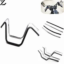 7/" 22 мм Универсальные мотоциклы велосипеды Cruve изгиб тяга Руль Кафе Гонщик Подходит для Honda Yamaha Harley Suzuki Triumph