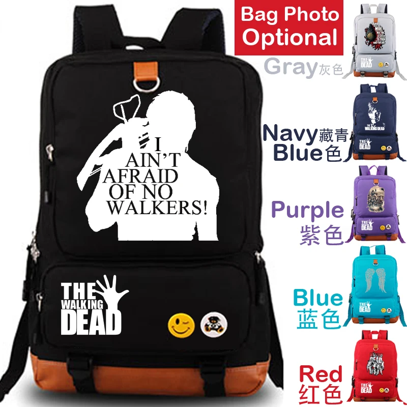 

The Walking Dead school bags for teenage Boy Zombies school Backpack laptop Storage bags Casual travel bag wholesale