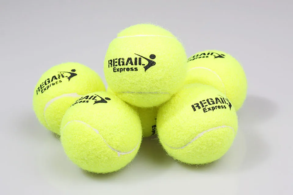 6 шт. теннисные мячи для тренировок, высокое качество, синтетические волокна, качественные резиновые мячи для соревнований, стандартные теннисные мячи