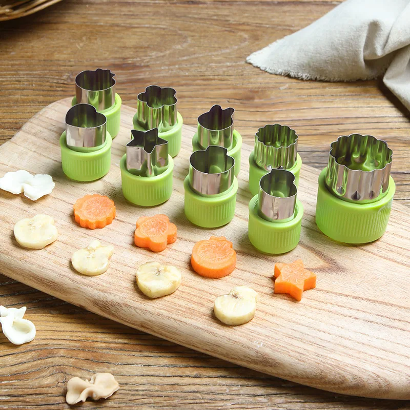

Vegetable Cutter Shapes Set Mini Pie Fruit And Cookie Stamps Mold Cookie Cutter Decorative Food Dropshipping