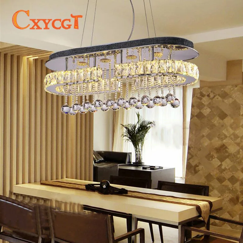 

Nordic Retro Oval Crystal Chandelier Personality Simple Suction Crane Dual Purpose