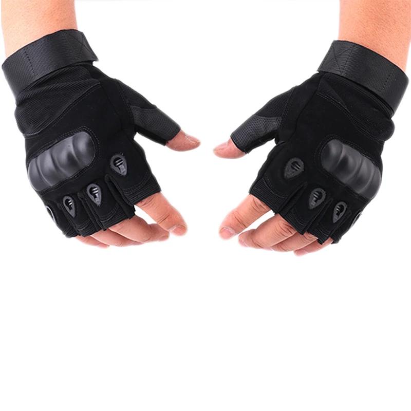 Men's Tactical Gloves Military Army Fingerless Gloves Outdoor Sports Anti-Slip Shooting Paintball Airsoft Bicycle Gloves