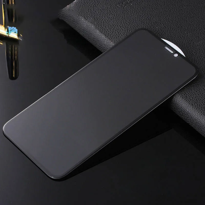 Полноэкранный чехол из закаленного стекла с антишпионскими бликами для iPhone X XS MAX
