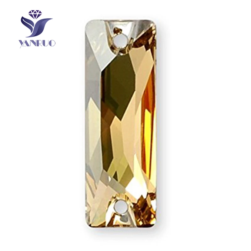 YANRUO 3255 хрустальные золотые тени плоские стразы AAAAA Золотые камни аппликация из