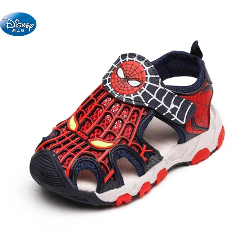 

kids Spider-man Closed sandals Summer children sport soft Beach shoes Europe size 26- 31