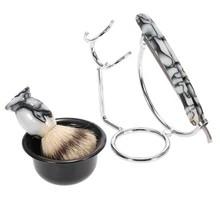 Роскошный держатель для бритья подставка для мужчин Классическая Безопасная бритва щетка органайзер для пиал