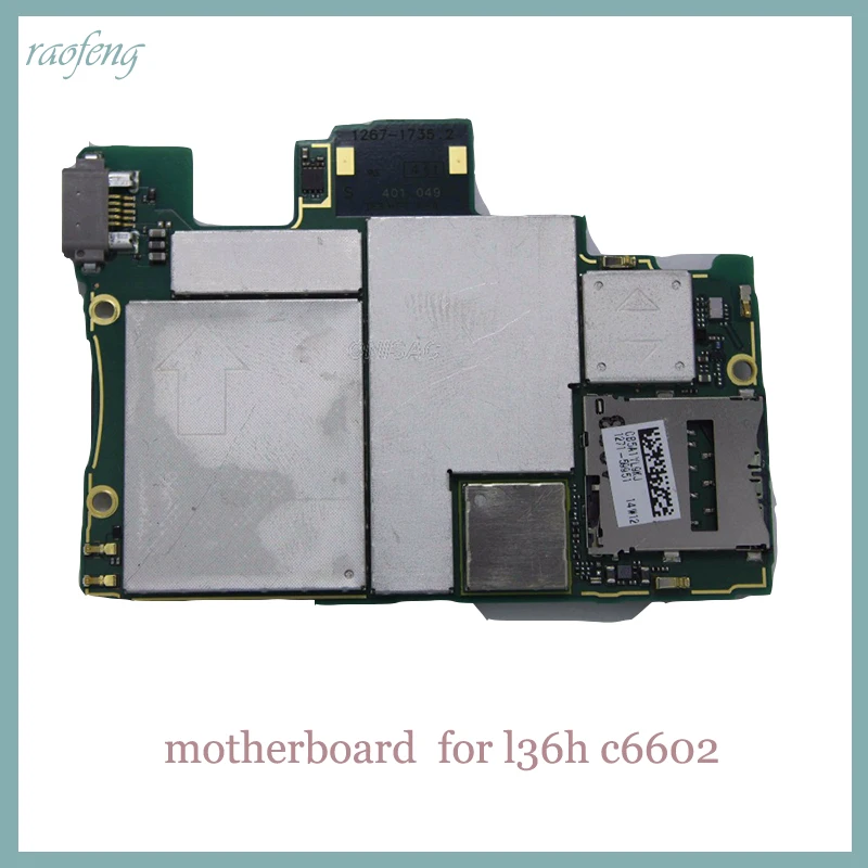 Raofeng high quality for Sony Xperia Z l36h c6602 Motherboard unlocked suit original Mainboard with chip Logic boards | Мобильные