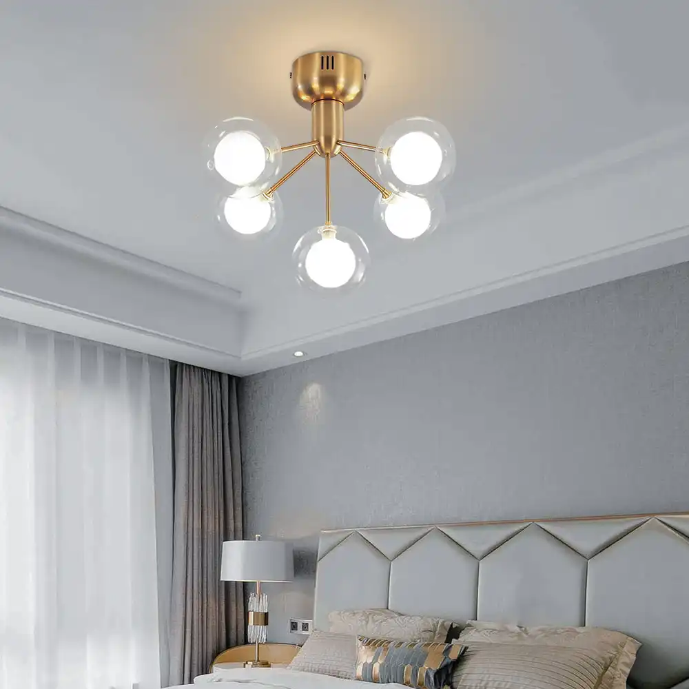 post moderne gold decke lampe schlafzimmer leuchten neue ankunft led decke  licht kreative zweig design hause lampen