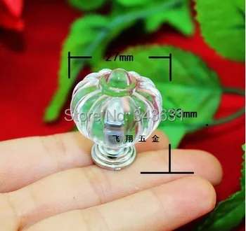 

30pcs 27*33mm Crown head acrylic handles Transparent Drawer Gift Box Jewelry Box Home improvement Furniture handle